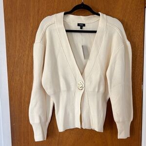 Express Cream Women's Cardigan Sweater